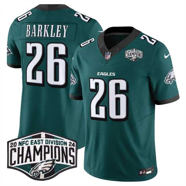 Men%27s Philadelphia Eagles #26 Saquon Barkley Green 2024 New NFC East Champions F.U.S.E. Vapor Untouchable Limited Stitched Jersey->philadelphia eagles->NFL Jersey